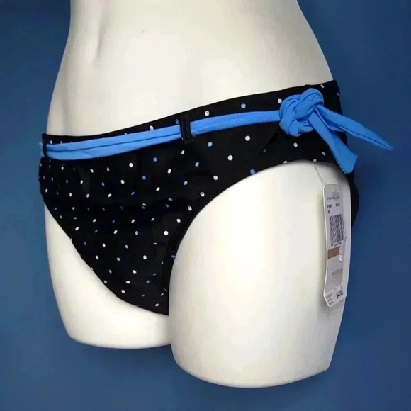 NWT NAUTICA Black & Blue Multi-Color Swimwear Bikini Bottom Size 12, 14 & 16 - Picture 2 of 5